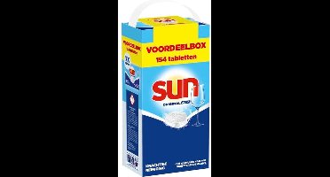Sun - Original All-in-1 Vaatwastabletten - 154 Stuks - Voordeelverpakking