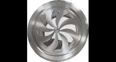 Afsluitbaar Rooster Ventiel Rond Ø150mm - RVS