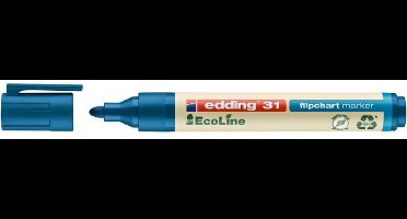 Edding 31 EcoLine markeerstift 1 stuk(s) Kogelpunt Blauw