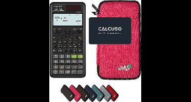 Casio fx-85ES Plus 2nd edition incl. WYNGS Beschermhoes Roze - Wetenschappelijke Rekenmachine - Basis Pakket