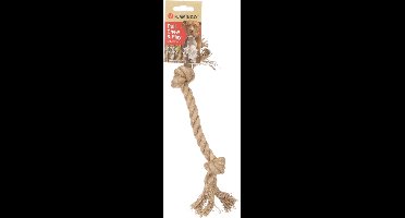 Flamingo - Hondenspeelgoed - Touw Met 2 Knopen - 28CM
