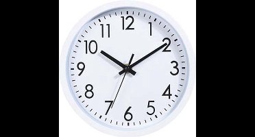 Wandklok - Keukenklok - Ronde Klok - 20 cm - Wit