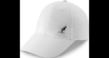 Australian cap - zilveren logo - wit