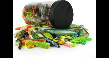 Eurocatch - Softbait Kunstaasset Pot 800g - Assortiment - Kunstaas -Shads - Twisters