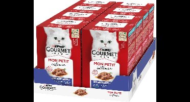 Gourmet Mon Petit Intense - Kattenvoer Natvoer - Vis - 48 x 50 g