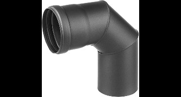 Nedco Pelletkachel Bocht 90 Graden 80mm Zwart