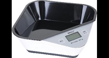 kinghoff 1826 - Keukenweegschaal met ingebouwde kom