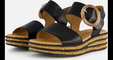 Gabor Sandalen zwart Leer - Dames - Maat 41.5