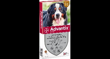 Bayer Advantix Vlooien & Teken Pipetten - Hond 40+ kg - 4 stuks