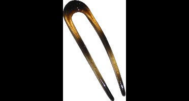 Haarpin U-vorm lichtbruin - lengte 13 cm / breedte 3,5 cm