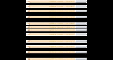 Kleurpotloden STABILO CarbOthello kalkpastel ivoor | 12 stuks