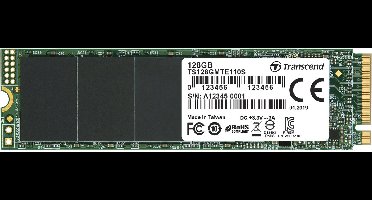 Transcend 110S NVMe/PCIe M.2 SSD 2280 harde schijf 128 GB M.2 NVMe PCIe 3.0 x4