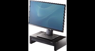Fellowes Designer suites - Monitor standaard - Ergonomisch - 3 hoogtes verstelbaar - Met opberglade - Zwart