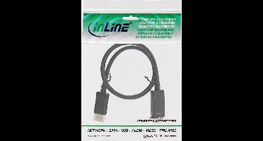 Premium DisplayPort naar HDMI kabel - DP 1.2 / HDMI 2.0 (4K 60Hz) / zwart - 1 meter