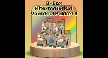 B-Box Filtermateriaal Pakket S – Complete Set voor Aquatlantis BioBox & Bio Filter
