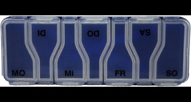 Sundo pillendoos 7 dagen - blauw