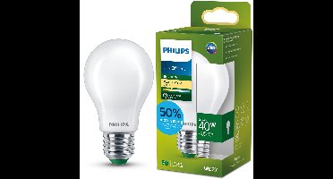 Philips UltraEfficient LED lamp - Mat - 40W - E27 fitting - Warmwit licht: 2700K - Bespaar op energiekosten
