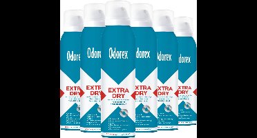 Odorex Extra Dry Deodorant Spray Sensitive - 6x 150ml - voordeelverpakking