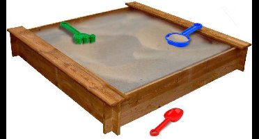 vidaXL Zandbak vierkant hout