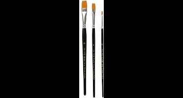 CC Gold Line Acryl Penselen Plat Set 3 stuks