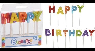 Verjaardag kaarsjes - HAPPY BIRTHDAY - feestje - verjaardag - kaarsjes per 2 verpakkingen