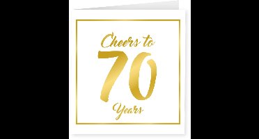 Gold white cards - 70 years