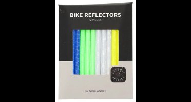 Bike reflectors - 12 Stuks - Glow In The Dark - Norländer - staafjes.