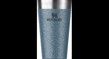 Stanley Adventure Stacking Beer Pint 0.47L - Houdt Bier of Andere Dranken 4 Uur Koud - Stapelbare Camping Beker - Dubbelwandige Isolatie - Vaatwasserbestendig - Hammertone Lake