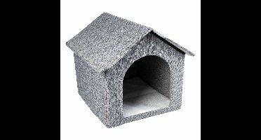 duvoplus kattenhuisje Gilly 43,5x38,5x41cm grijs