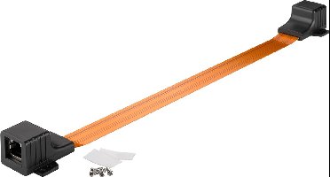 Goobay - UTP RJ45 Deur/Raam adapter - 0,30 meter