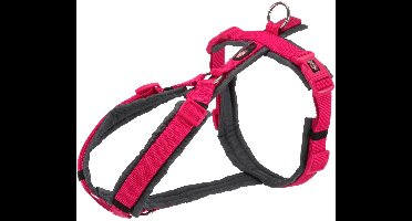 TRIXIE | Trixie Hondentuig Premium Trekking Fuchsia / Grijs