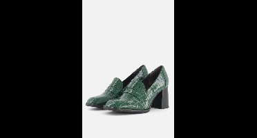 Tamaris Trotteur Pumps groen Textiel - Maat 36