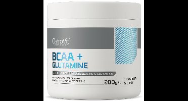OstroVit - BCAA + Glutamine 200 g - wild strawberry-blueberry - essentiële aminozuren: BCAA (L-leucine, L-isoleucine, L-valine) en L-glutamine
