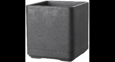 Deroma Cubo Cosmo Antraciet Vierkante Pot 38cm met Wielen