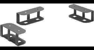 SpeaKa Professional SP-UDL-001 Laptophouder voor onder het bureau Set van 3 stuks