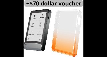 Ledger Flex + $70 Bitcoin Voucher + Beschermhoes Oranje - Hardware Wallet - Wallet voor Bitcoin, Ethereum en vele andere crypto