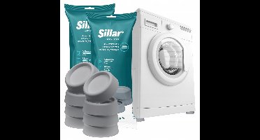 Sillar Universele trillingsdempers voor wasmachines en drogers - 8 stuks