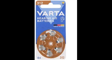Varta Hoortoestelbatterijen per 6