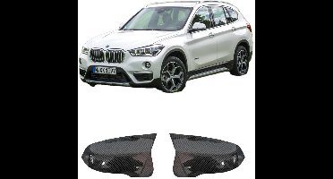 Spiegelkappen Voor Bmw X1 F48 Vanaf 2014 t/m 2022 M carbon Look