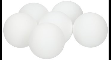 Gerimport Tafeltennis Pingpongballen - wit - set 18x stuks - D4 cm - tafeltennisen