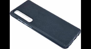 Ntech Hoesje Geschikt Voor Samsung Galaxy A70/A70s Glitter TPU Back Cover Hoesje - Zwart