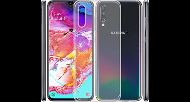 Ntech Hoesje Geschikt Voor Samsung Galaxy A70/A70s TPU Back hoesje - Transparant