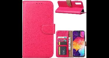 Ntech Portemonnee hoesje met Pasjesruimte Geschikt Voor Samsung Galaxy A70/A70s - Roze