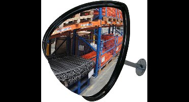 Dancop Kwart bol spiegel 60 cm met telescoop montage - panoramaspiegel - observatiespiegel - bolspiegel - zicht 9 -15 meter - 180 graden