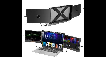 Portable Monitor - Tri Screen - Laptop Uitbreider - Full HD