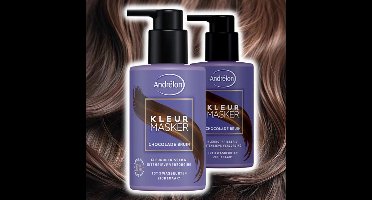 Andrélon Kleurmasker Chocolade bruin 200 ml - Haarmasker - 2 stuks