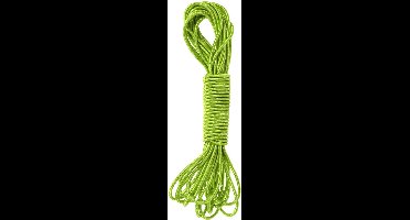 Springelastiek / elastiekenspel (elastisch springtouw) 10 meter GROEN (limegroen) met glitter (buitenspeelgoed springen / elastieken voor kinderen, cadeau idee kinderfeestje / vakantie!)