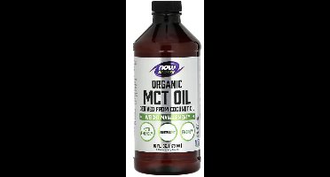 NOW Foods, Sports, Organic MCT Oil, 14 g, 16 fl oz (473 ml)