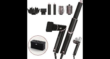 Shark FlexStyle 5-in-1 Föhn en Multistyler - Inclusief Airstyler, Diffuser, Concentrator, Volume- en Stijlborstel Accessoires - Zwart/Rose - HD440EU