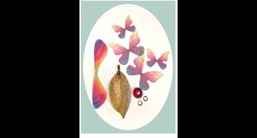 Real Leaves & Organza Butterflies Set